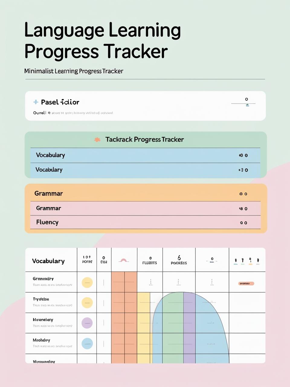 Language Learning Progress Tracker Template
