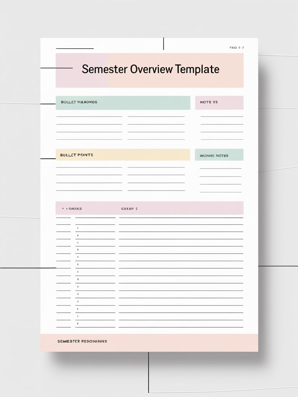 Semester Overview Template